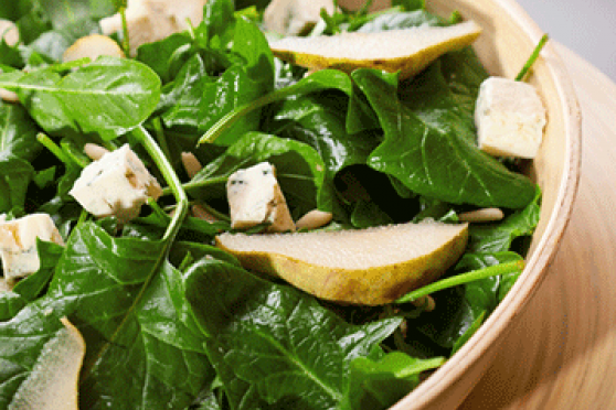 Winter Greens, Squash and Peeled Pear Detox Salad