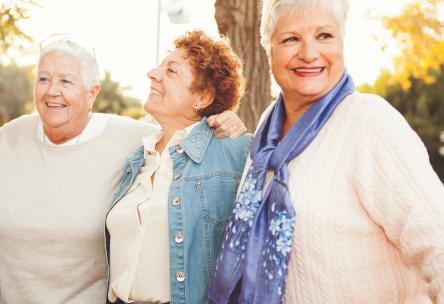 Older women smiling